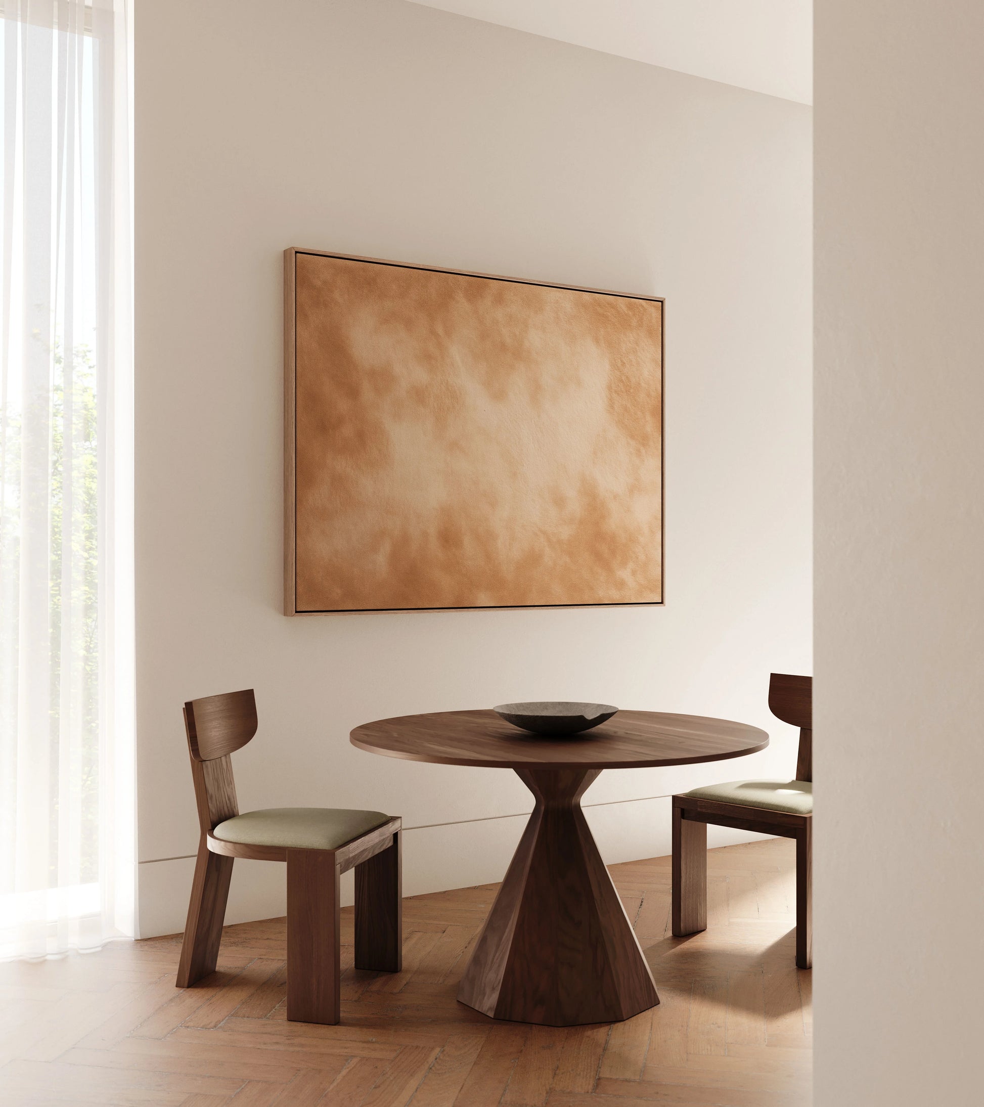 Gerahmtes Leinwandbild – Hauch von Sand
