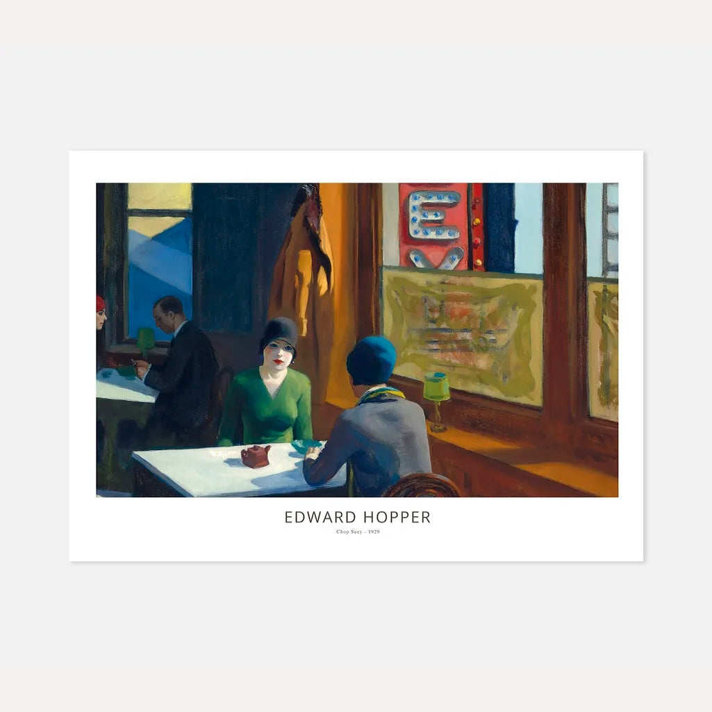 Edward Hopper Chop Suey 1929 Restaurant Poster
