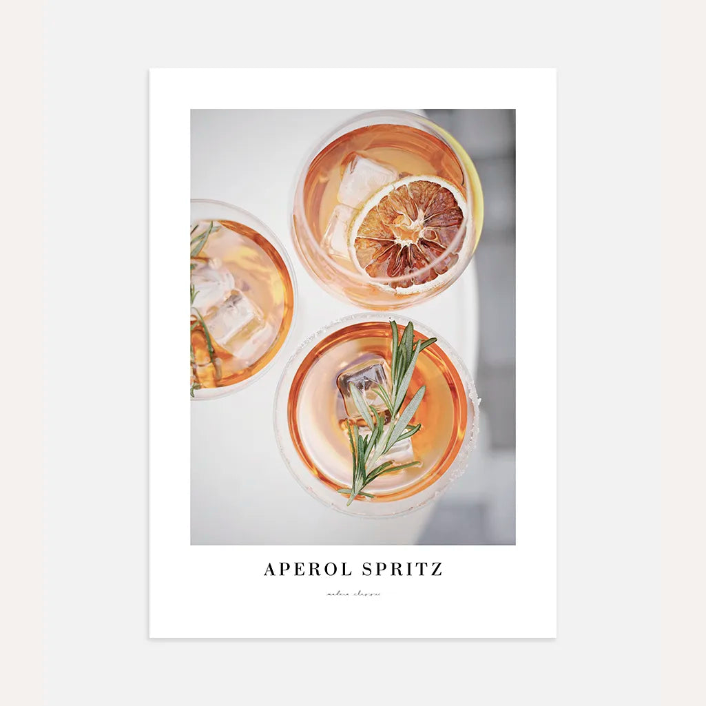Aperol Spritz Rosmarin Poster