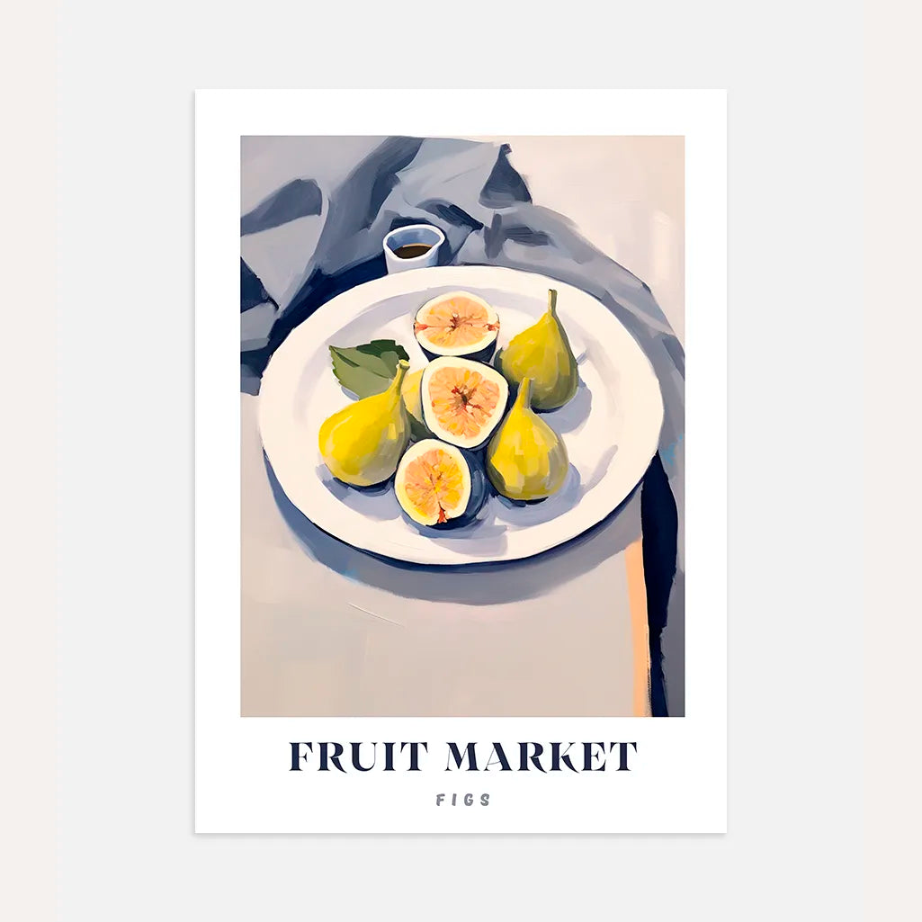 Figs on a Plate Poster