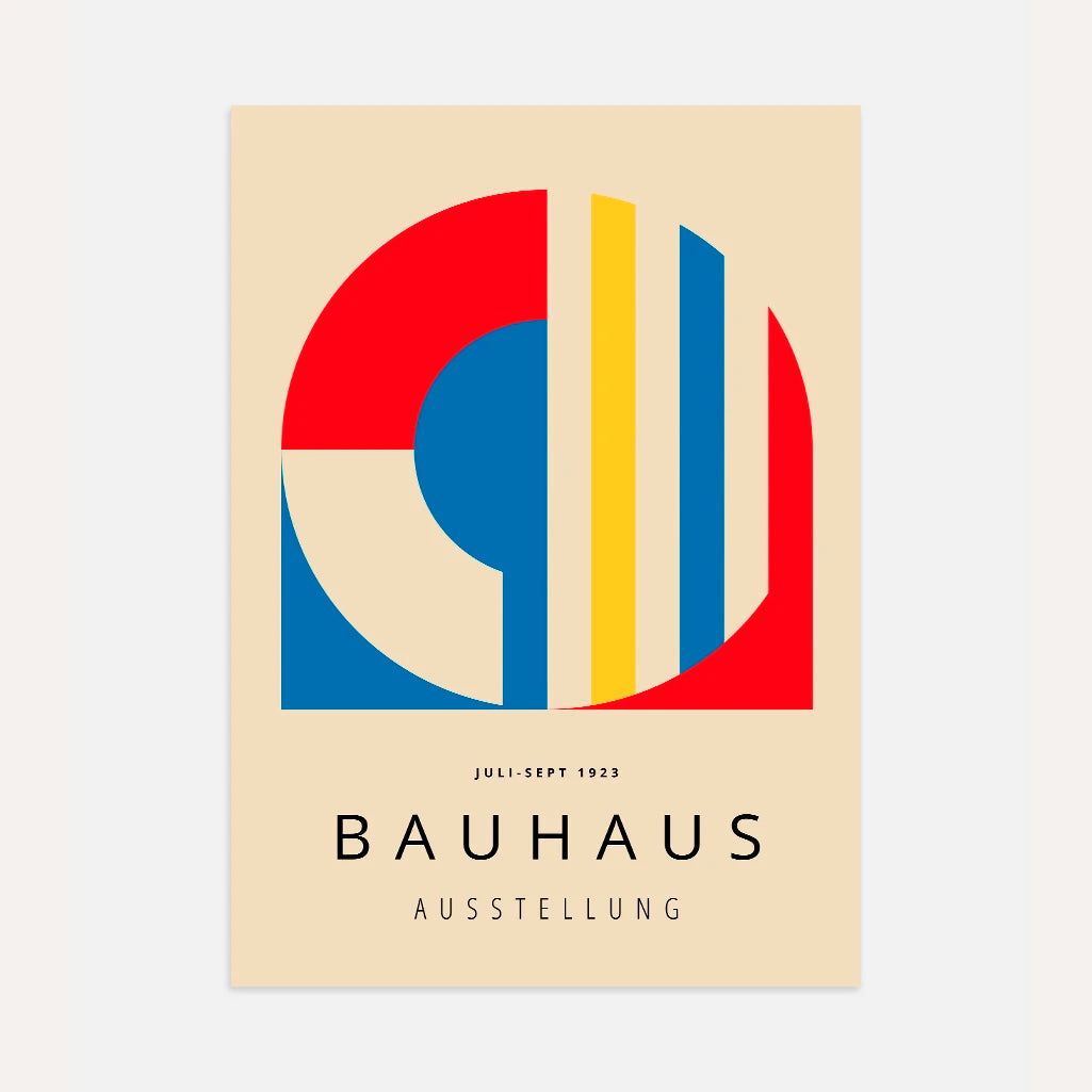Bauhaus Abstract Form Poster