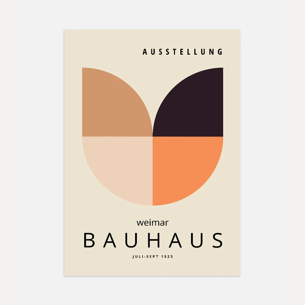 Bauhaus Warm Weimar Abstraction Poster