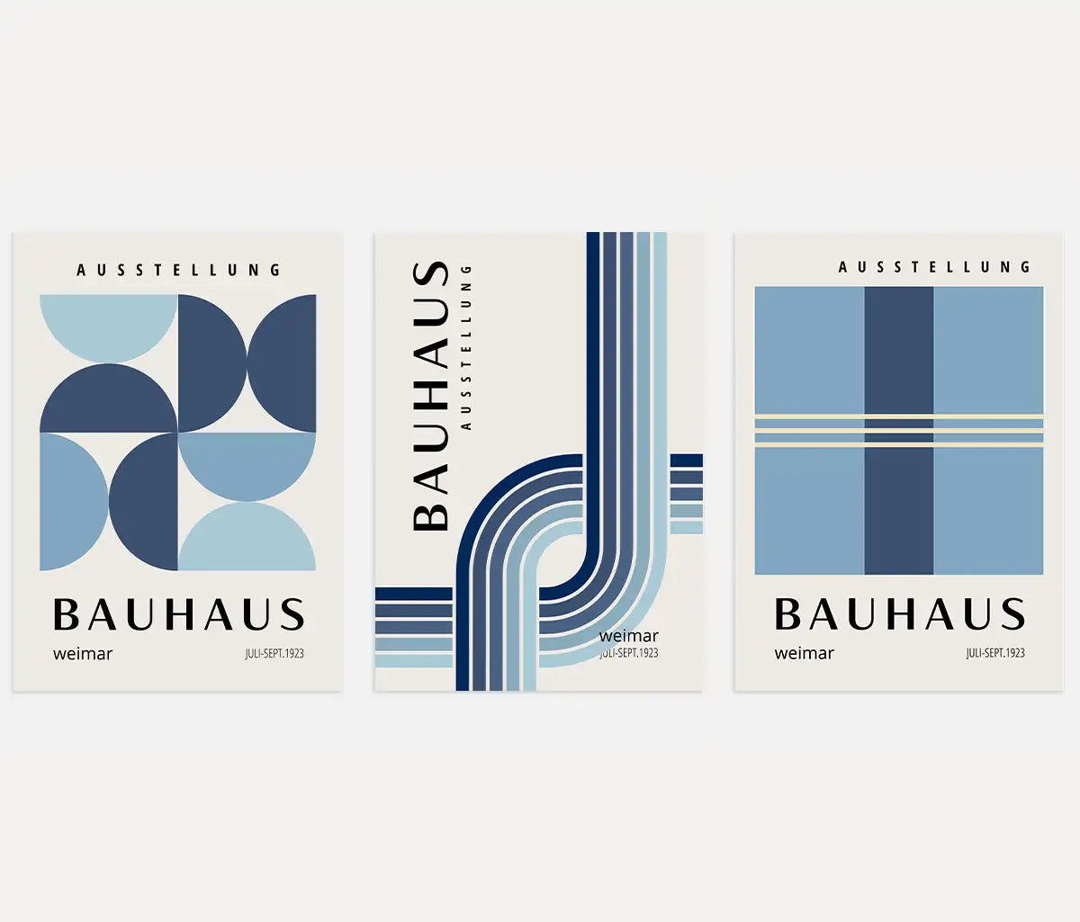 Bauhaus Weimar Rhythm – Poster 3er-Set