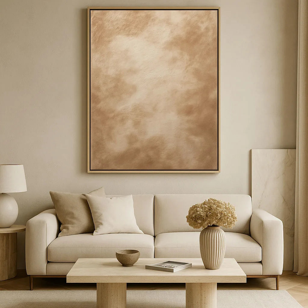 Gerahmtes Leinwandbild – Hauch von Sand