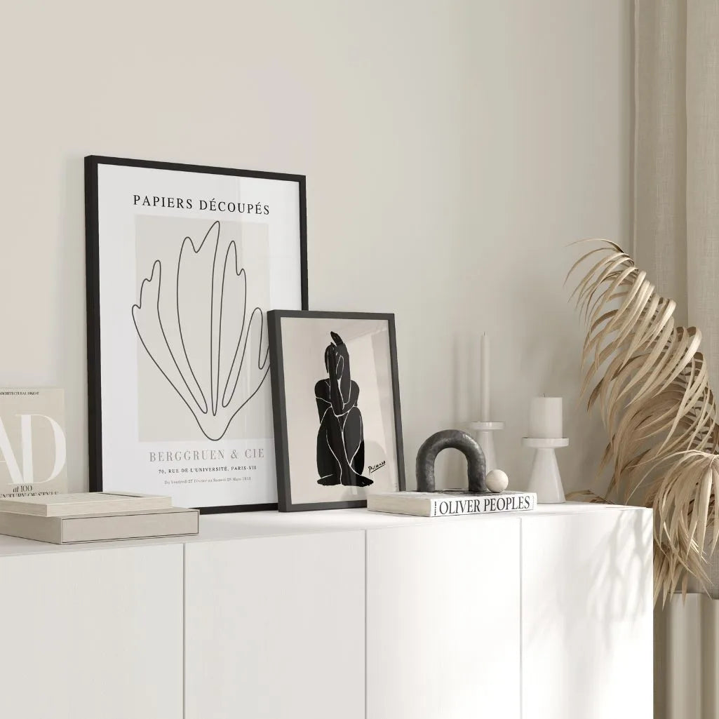 Henri Matisse – Minimaler Korallenlinien Poster
