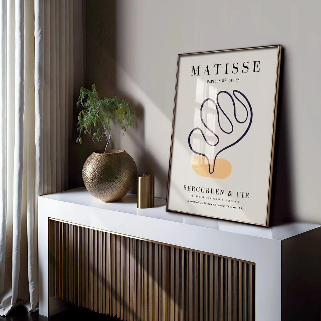 Affiche Matisse Accent Orange Marine
