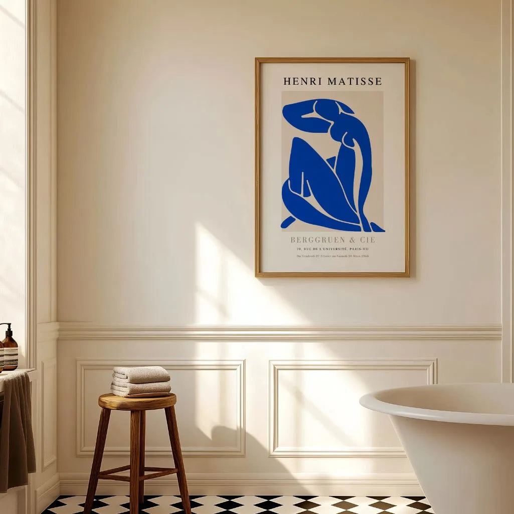 Matisse Nu Bleu Bleu Profond Affiche