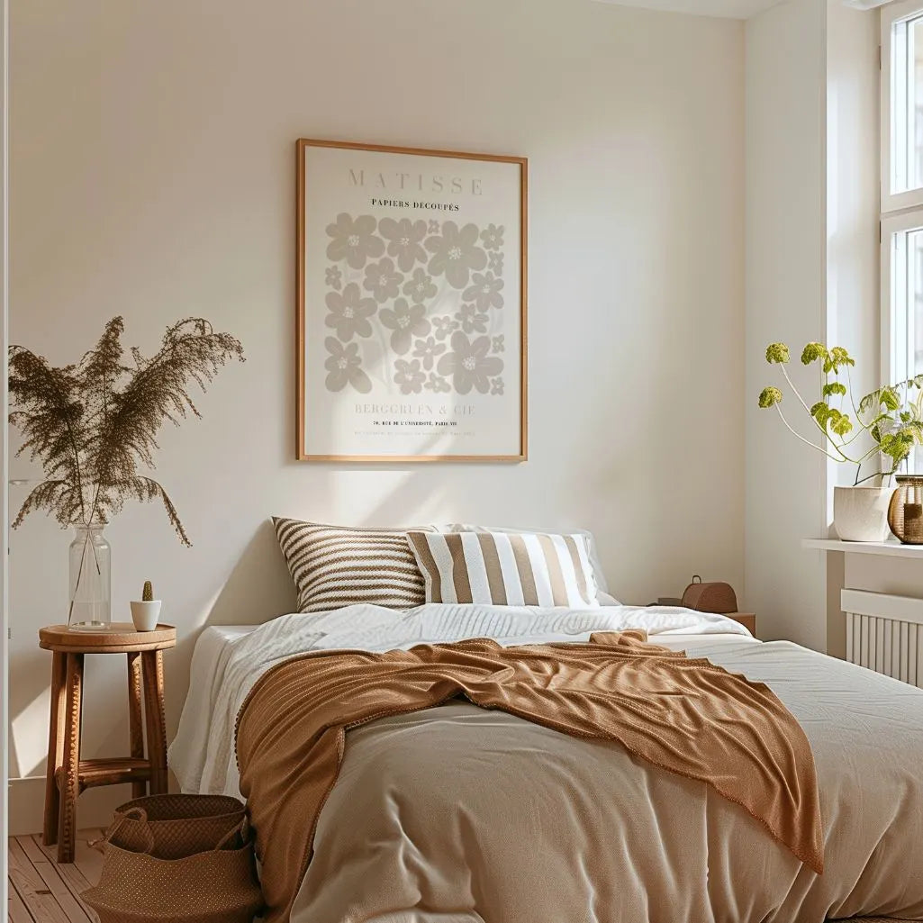 Matisse Beige Floreale Poster