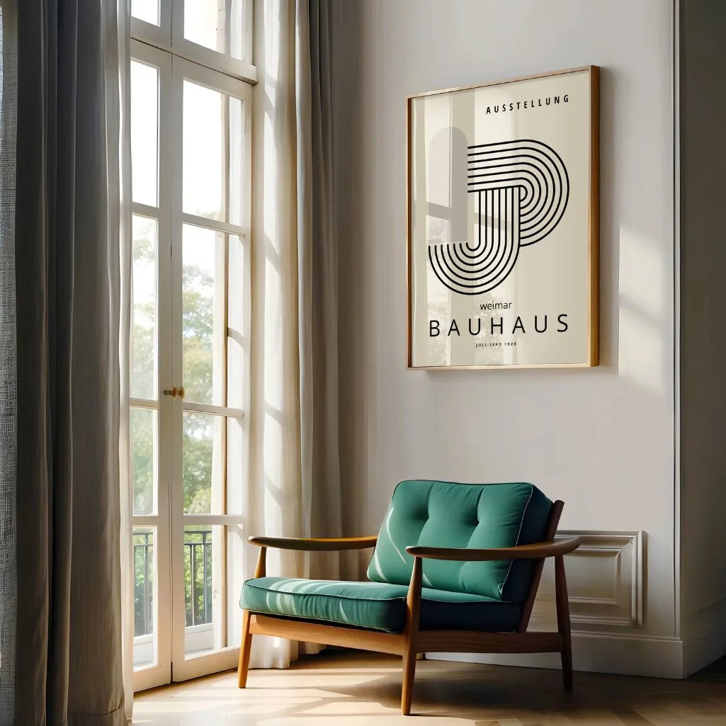 Bauhaus Line Knot Poster