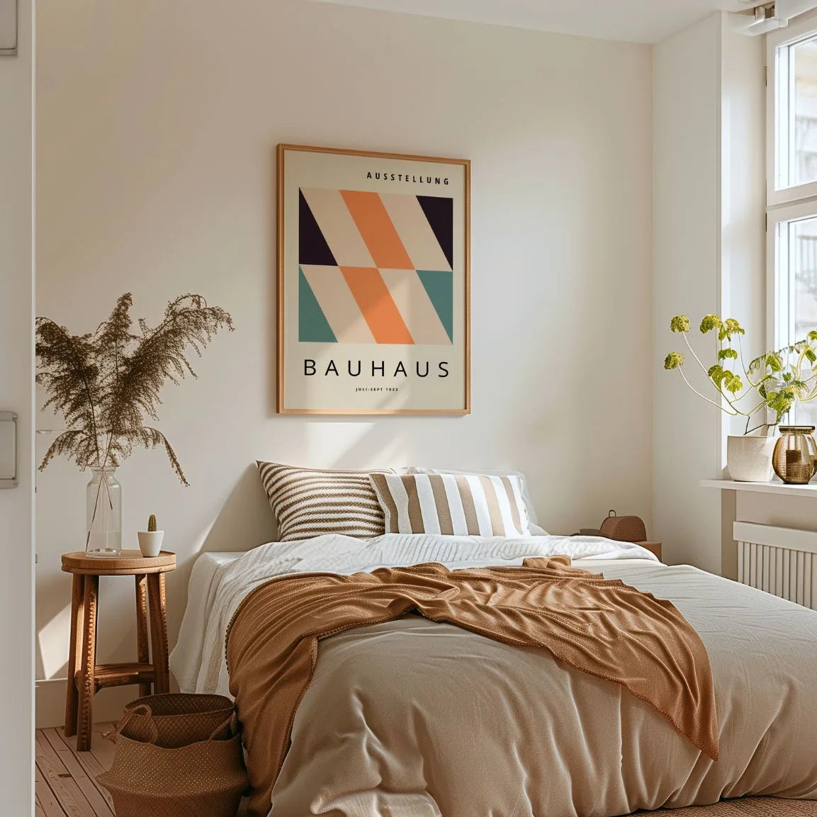 Bauhaus Strisce Diagonali Poster