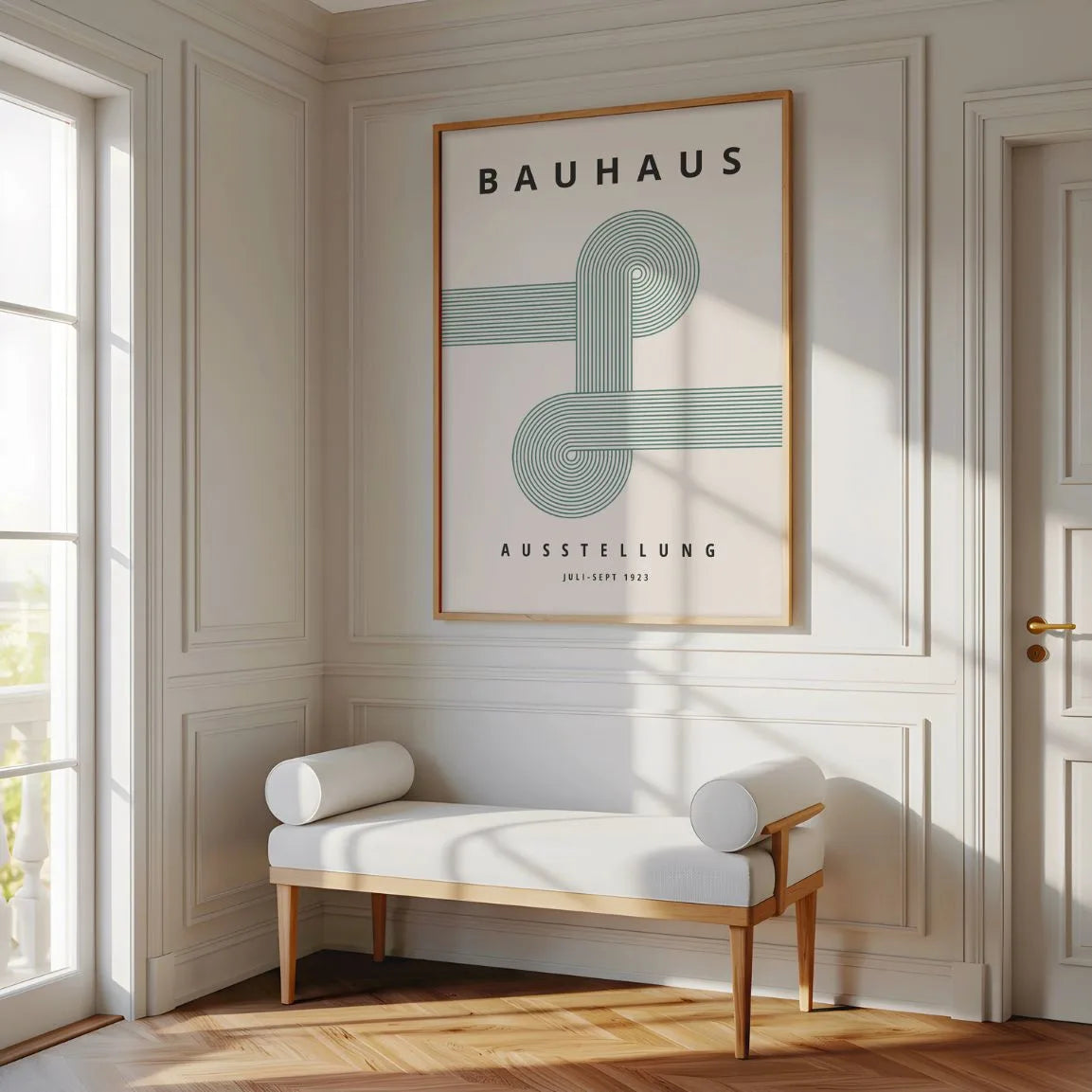 Bauhaus Intersection De Lignes Vertes Affiche
