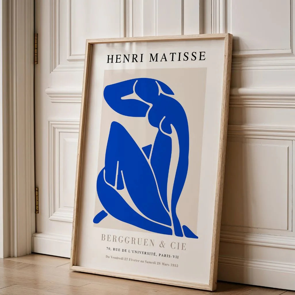 Matisse Nu Bleu Bleu Profond Affiche