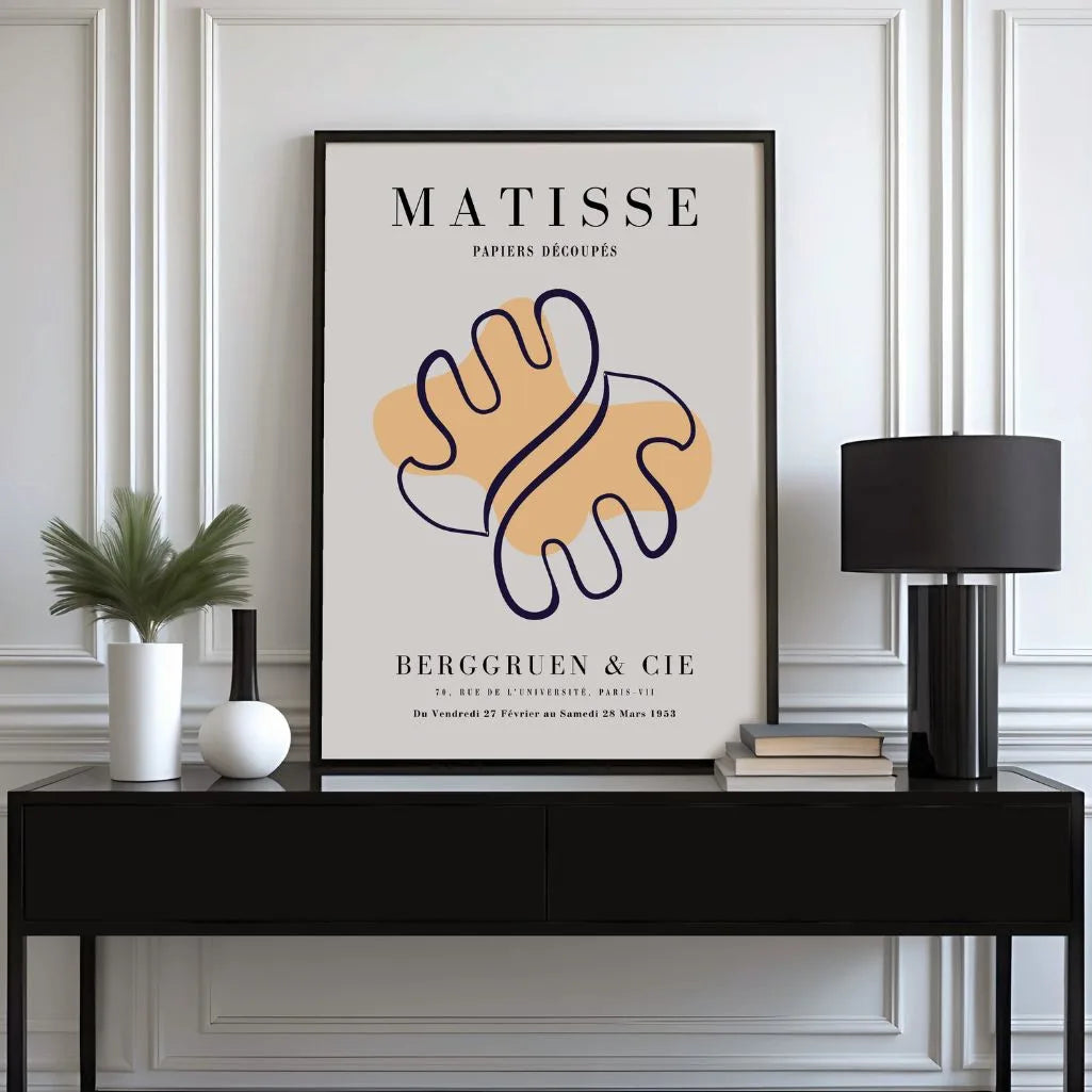 Matisse Orange Abstrakte Form Poster