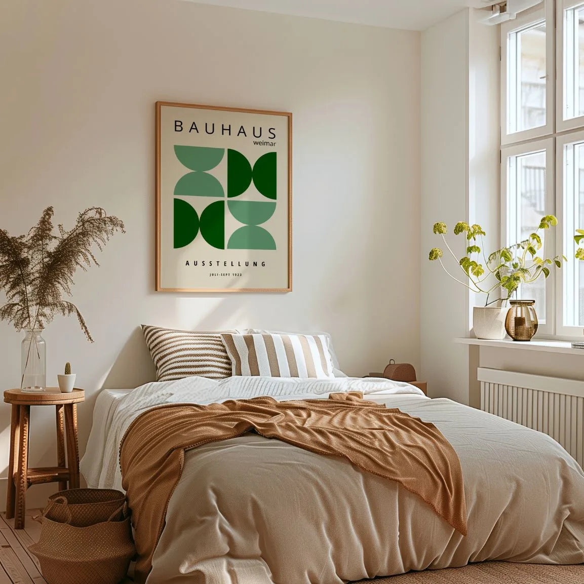 Bauhaus Grüne Elemente Poster