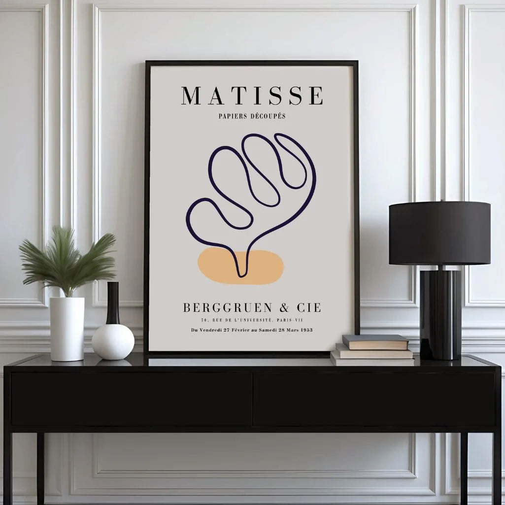Affiche Matisse Accent Orange Marine