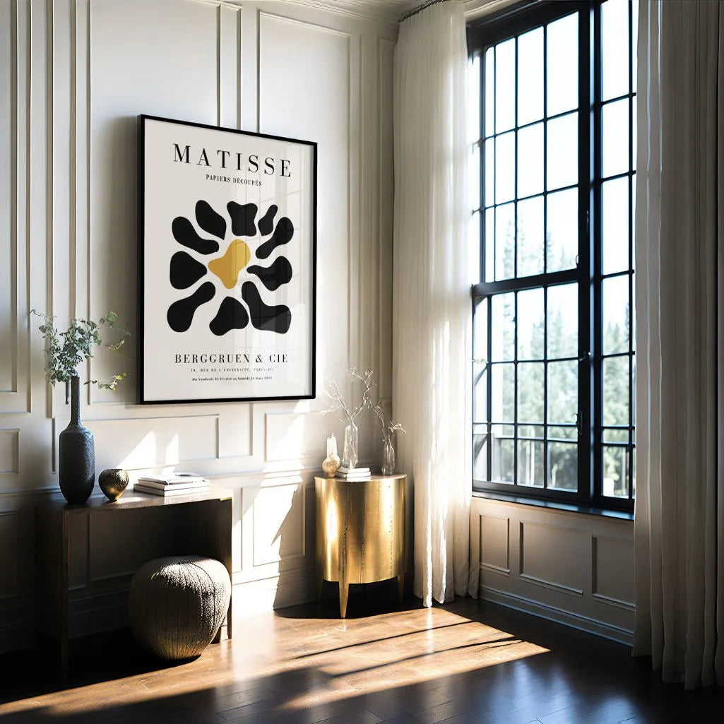 Henri Matisse Black & Mustard Poster