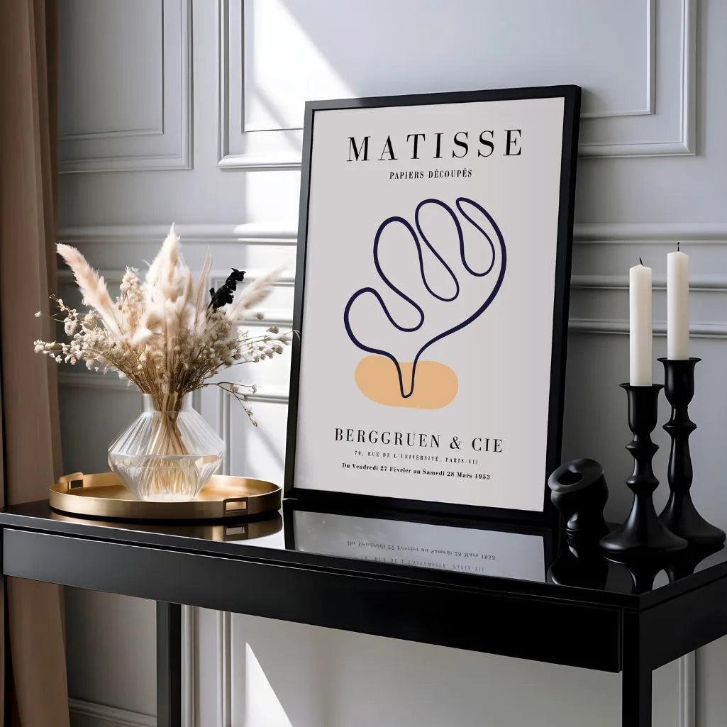Affiche Matisse Accent Orange Marine