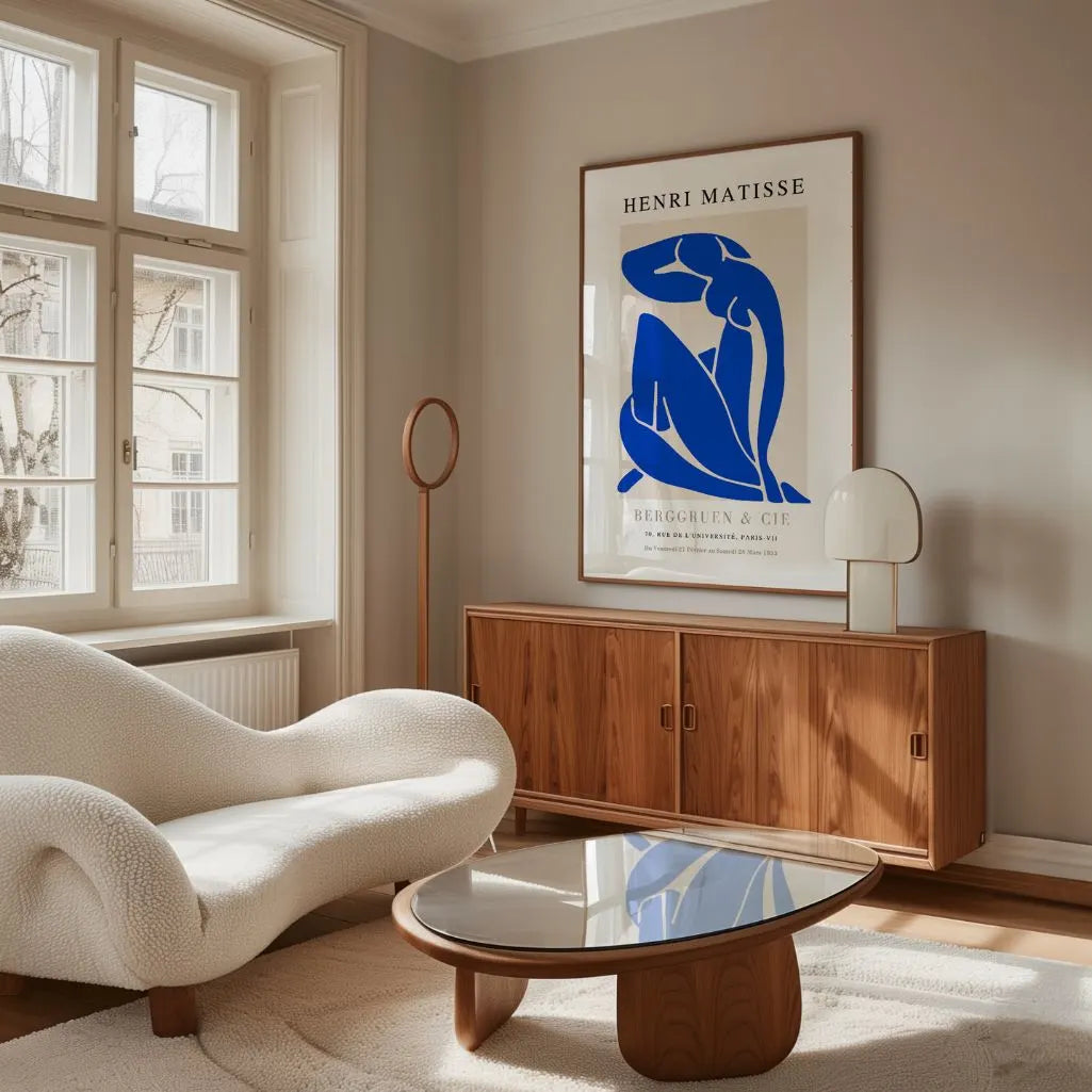 Matisse Nu Bleu Bleu Profond Affiche