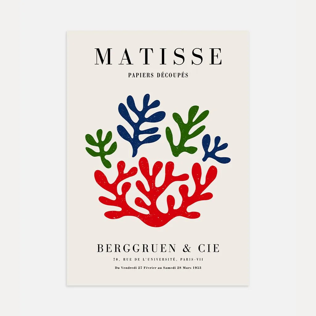 Matisse Corail Marin Affiche