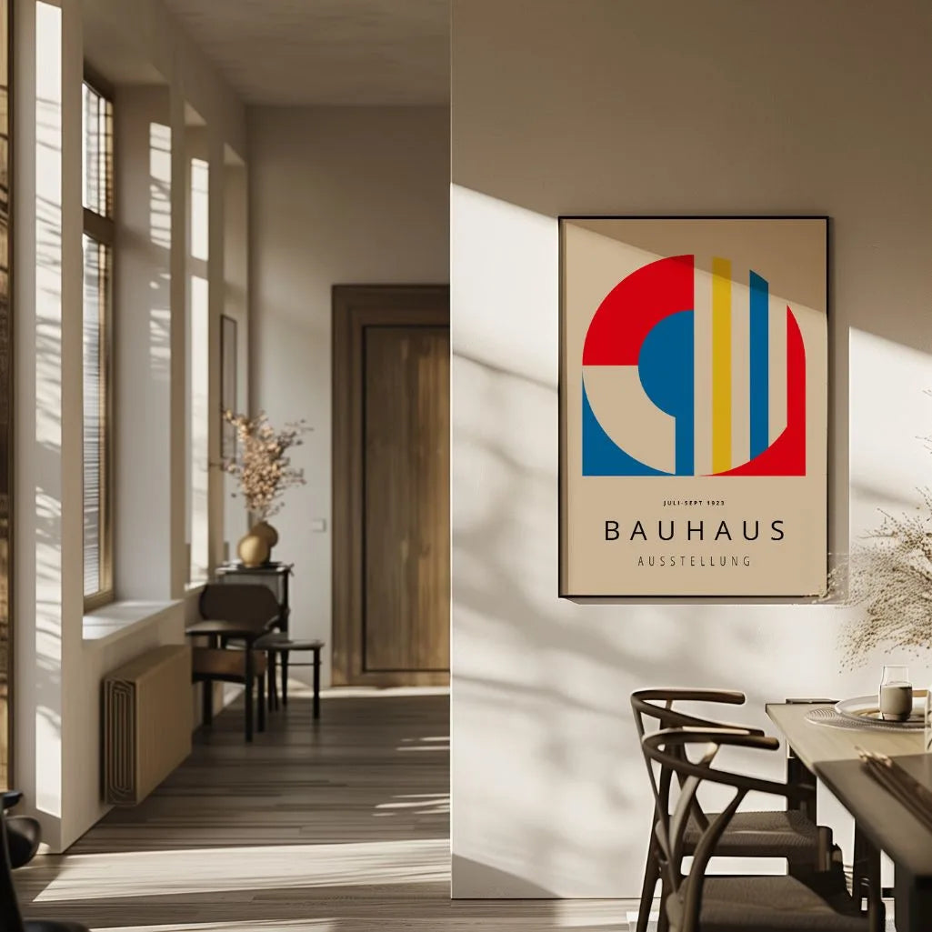 Bauhaus Abstract Form Poster