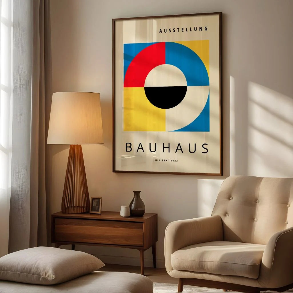 Bauhaus Center Circle Poster