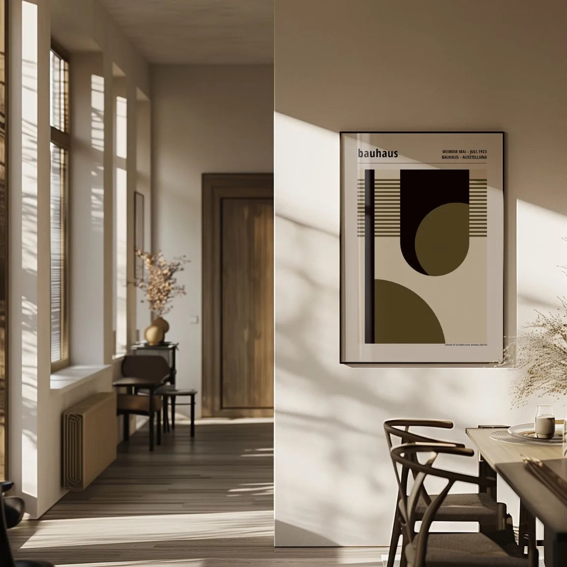 Bauhaus Ritmo Geometrico Poster