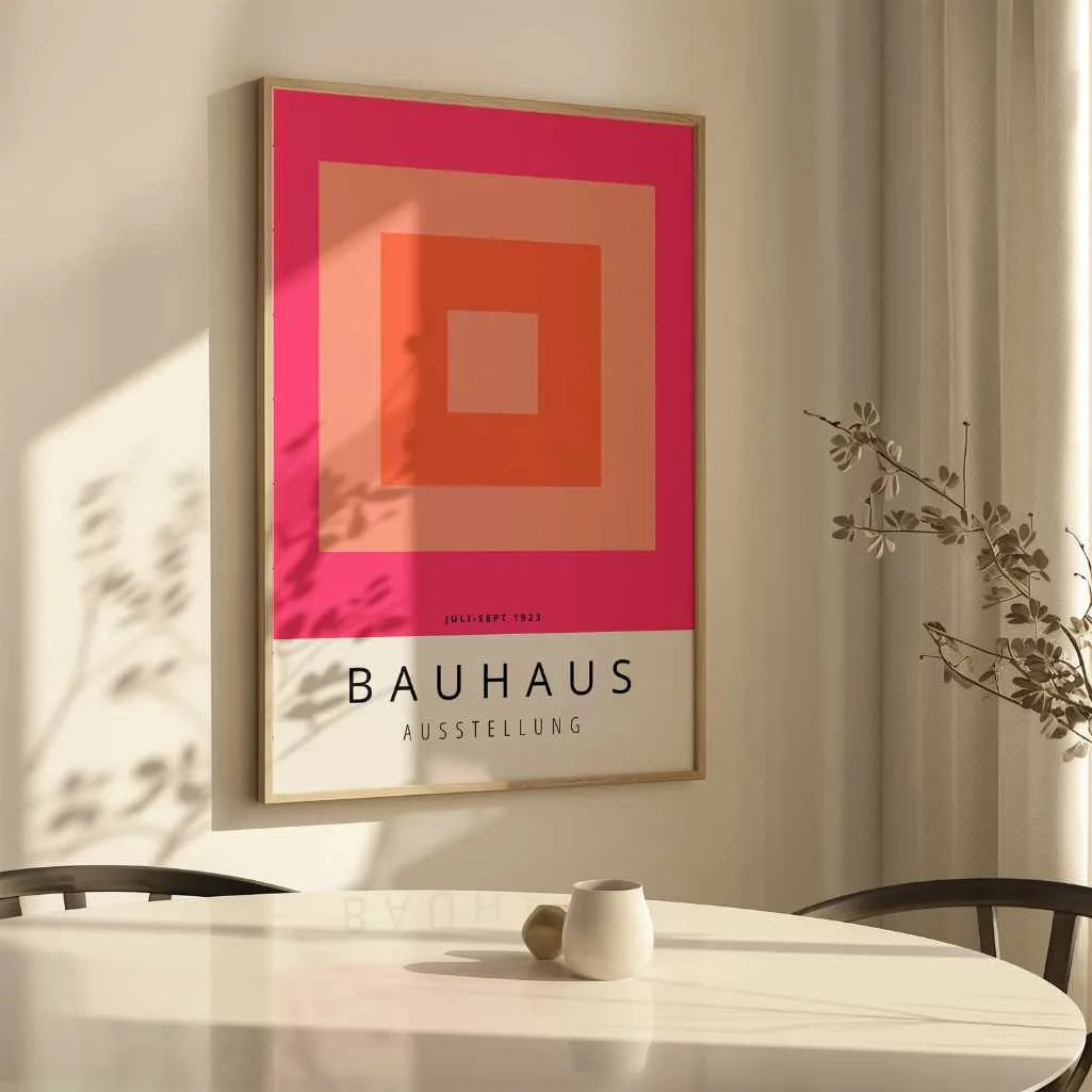 Bauhaus Orange Poster