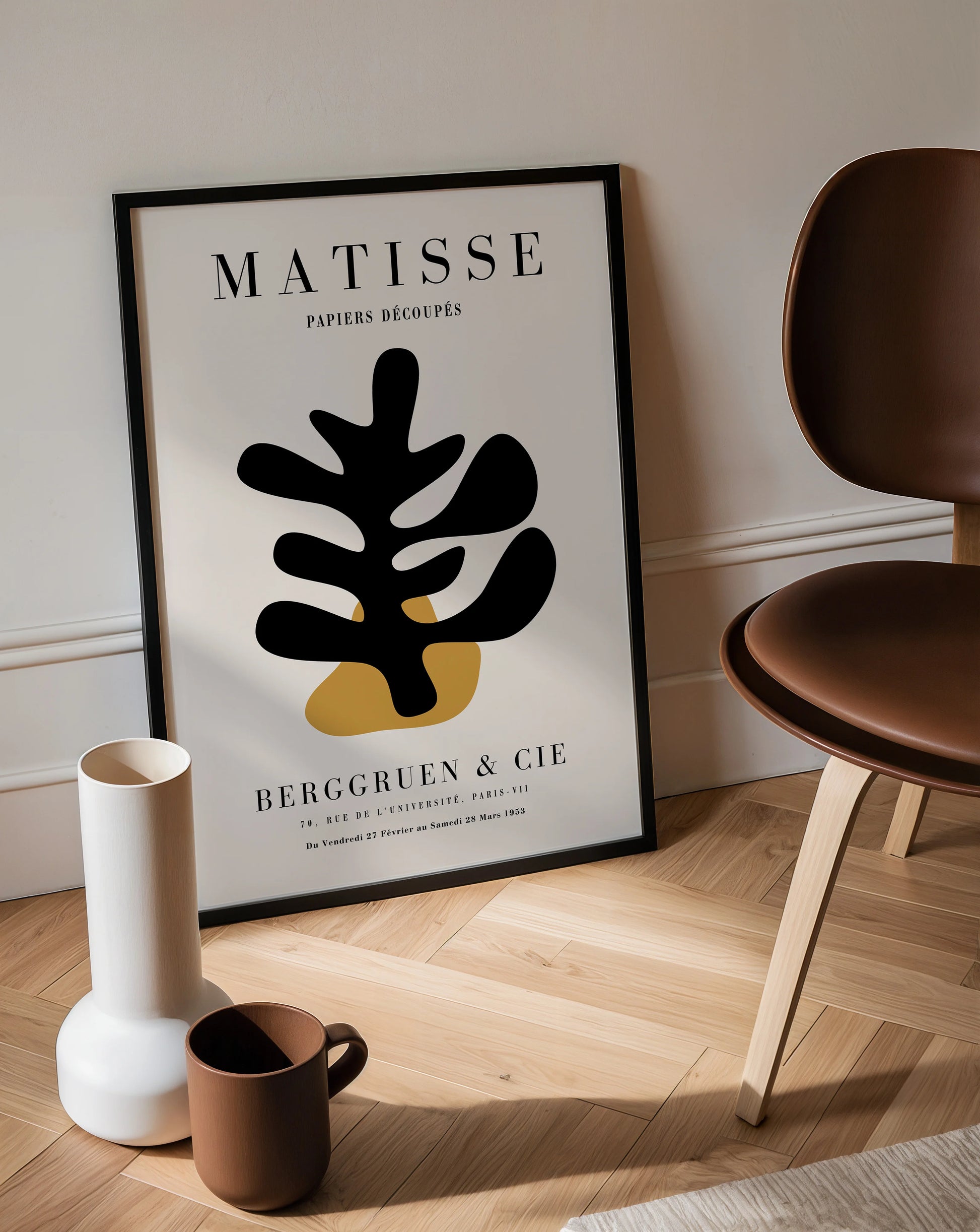 Poster Matisse Motivo Nero E Oro