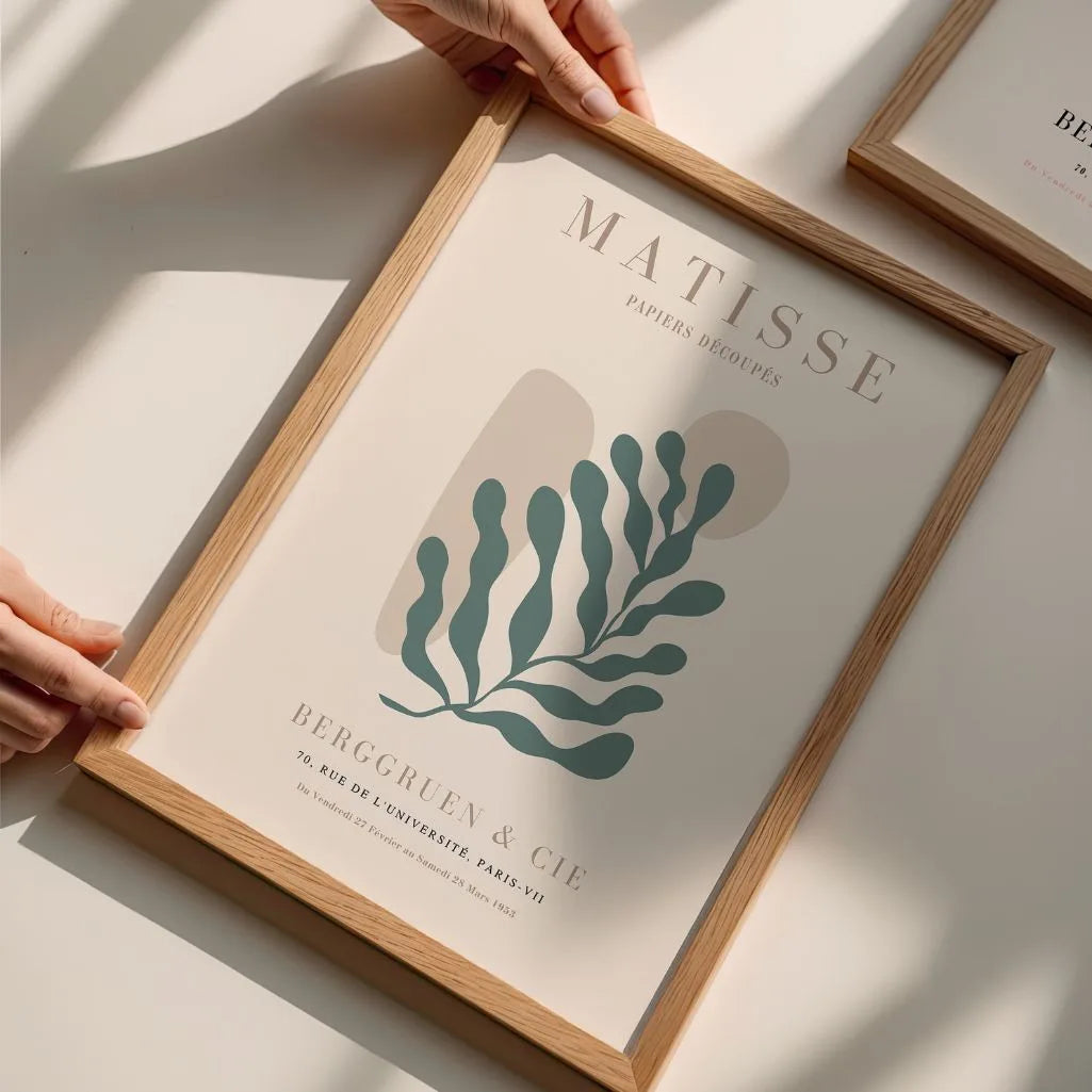 Henri Matisse Motif Organique Vert Affiche
