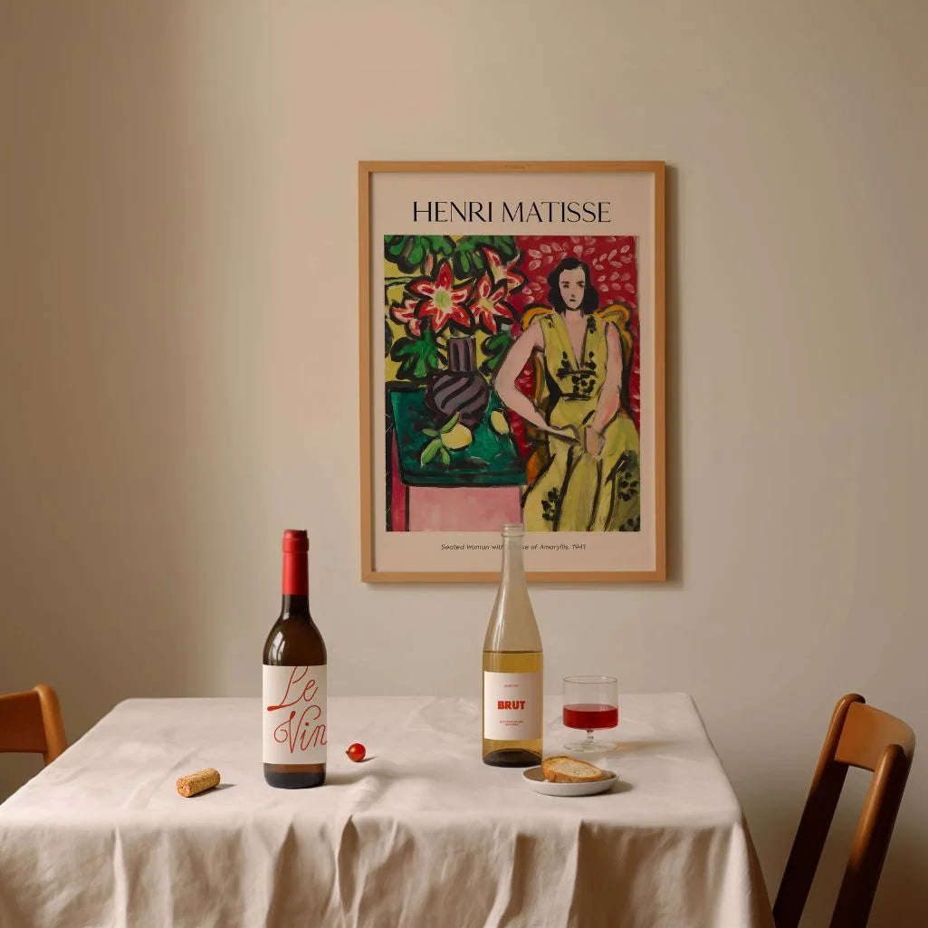 Henri Matisse Poster – Donna seduta con vaso di amarilli