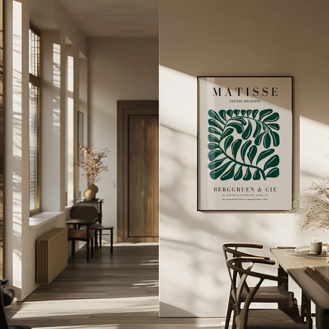 Matisse Feuille Verte Affiche