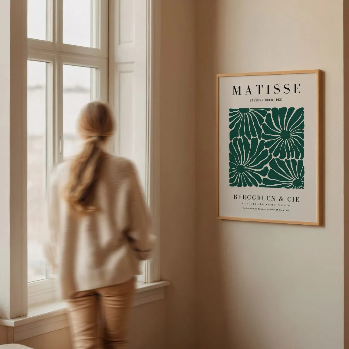 Matisse Fleurs Vertes Affiche