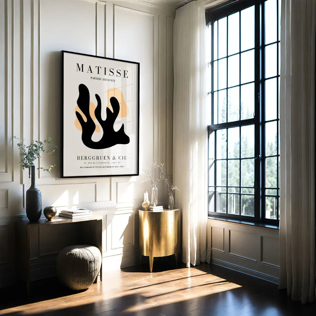 Henri Matisse Forma Nero Arancio Poster