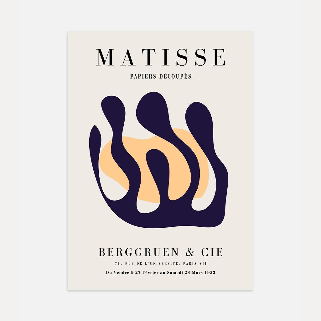 Henri Matisse Forme Abstraite Fluide Affiche