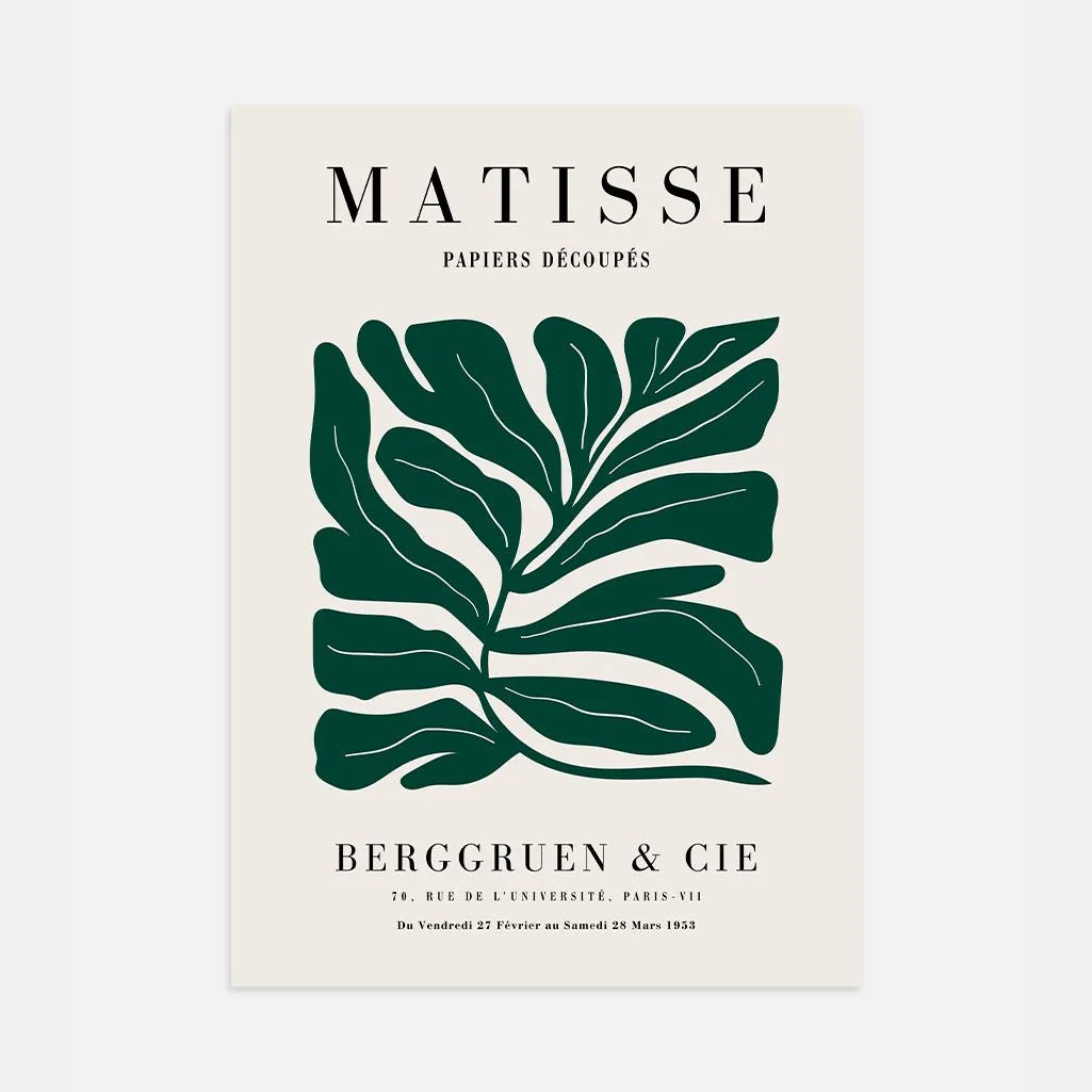 Henri Matisse Grünes Blattmotiv Poster