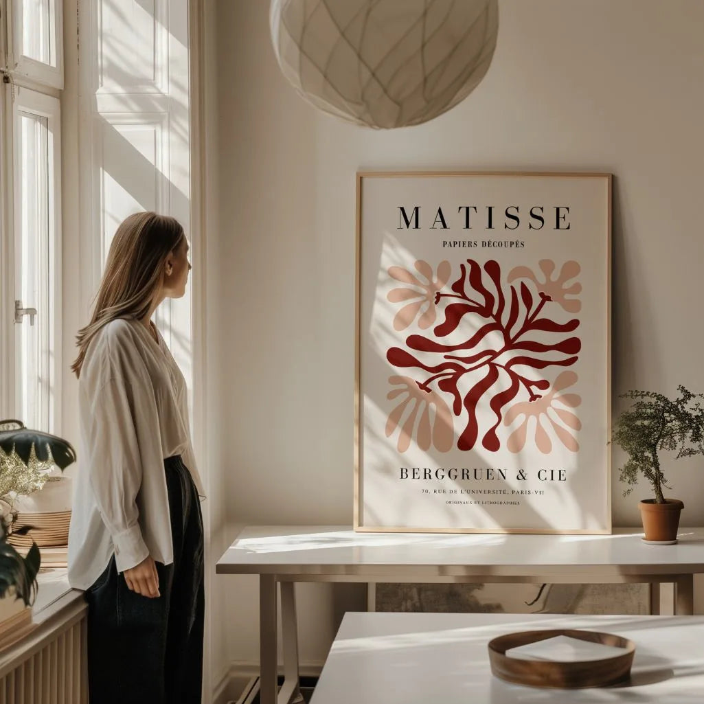 Matisse Red Composition Poster