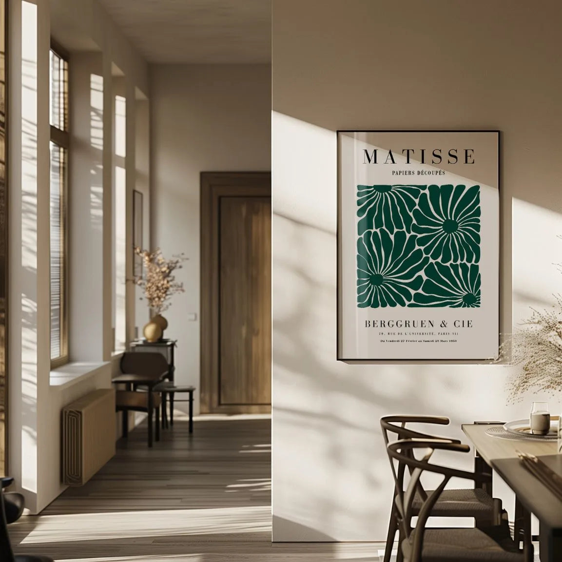 Matisse Fleurs Vertes Affiche