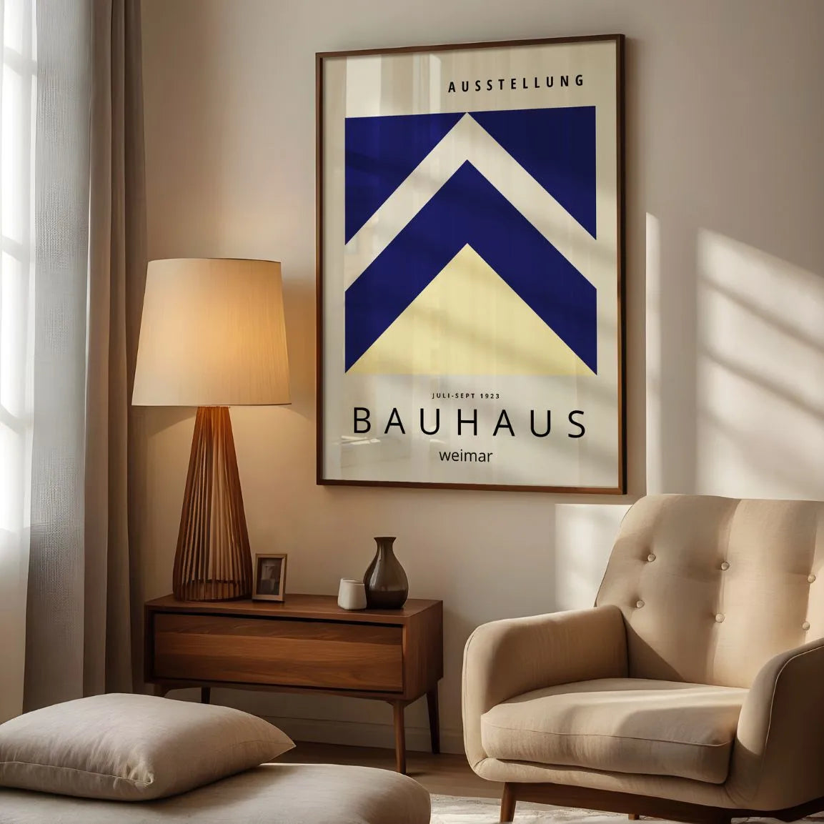 Bauhaus Weimar Flèches Géométriques Affiche