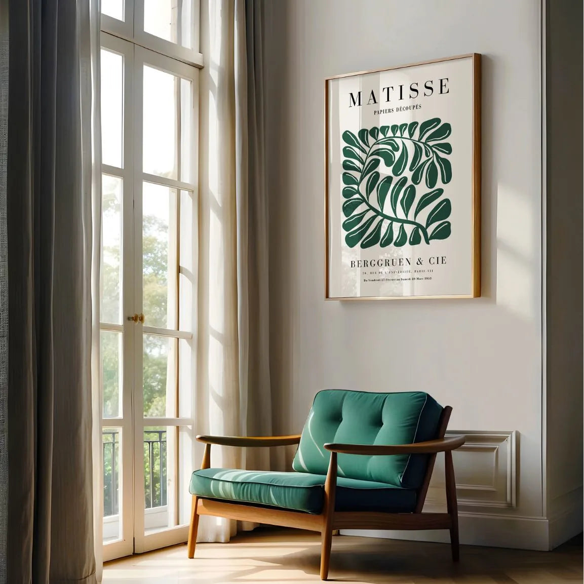 Matisse Feuille Verte Affiche