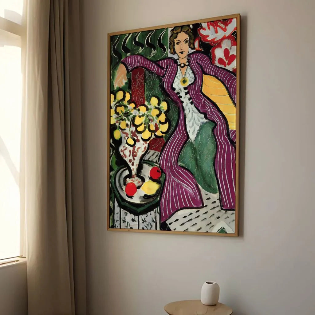 Matisse Woman in a Purple Coat Poster