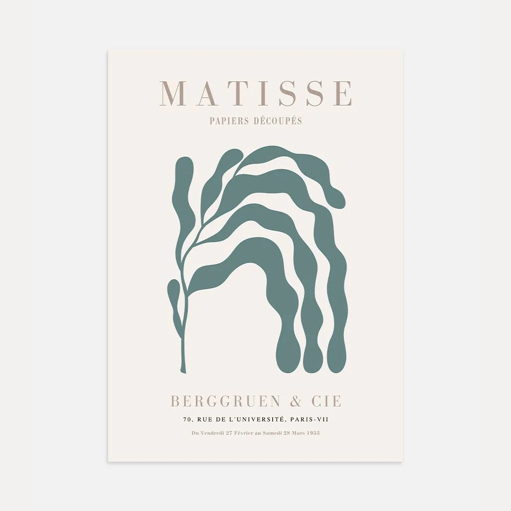 Henri Matisse Feuille Verte Affiche