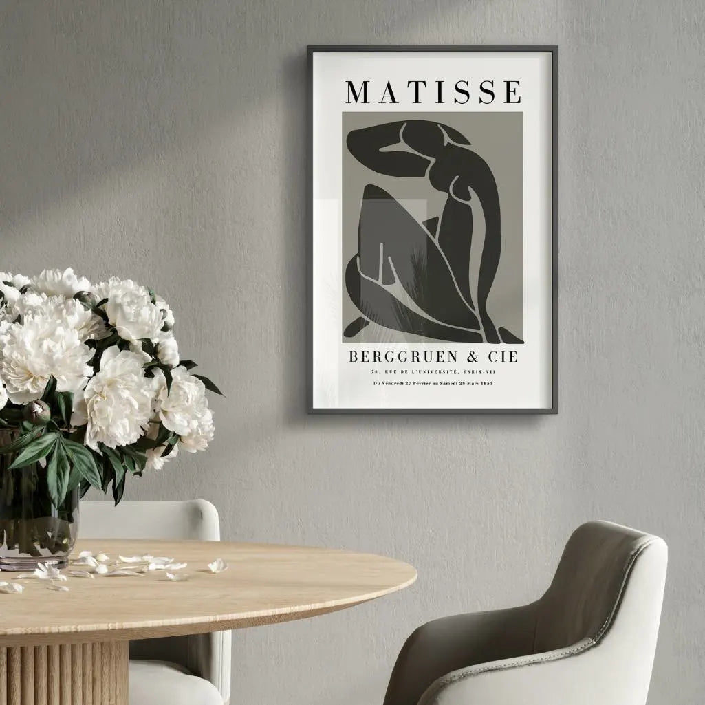 Henri Matisse – Aktfrau Poster in Grau