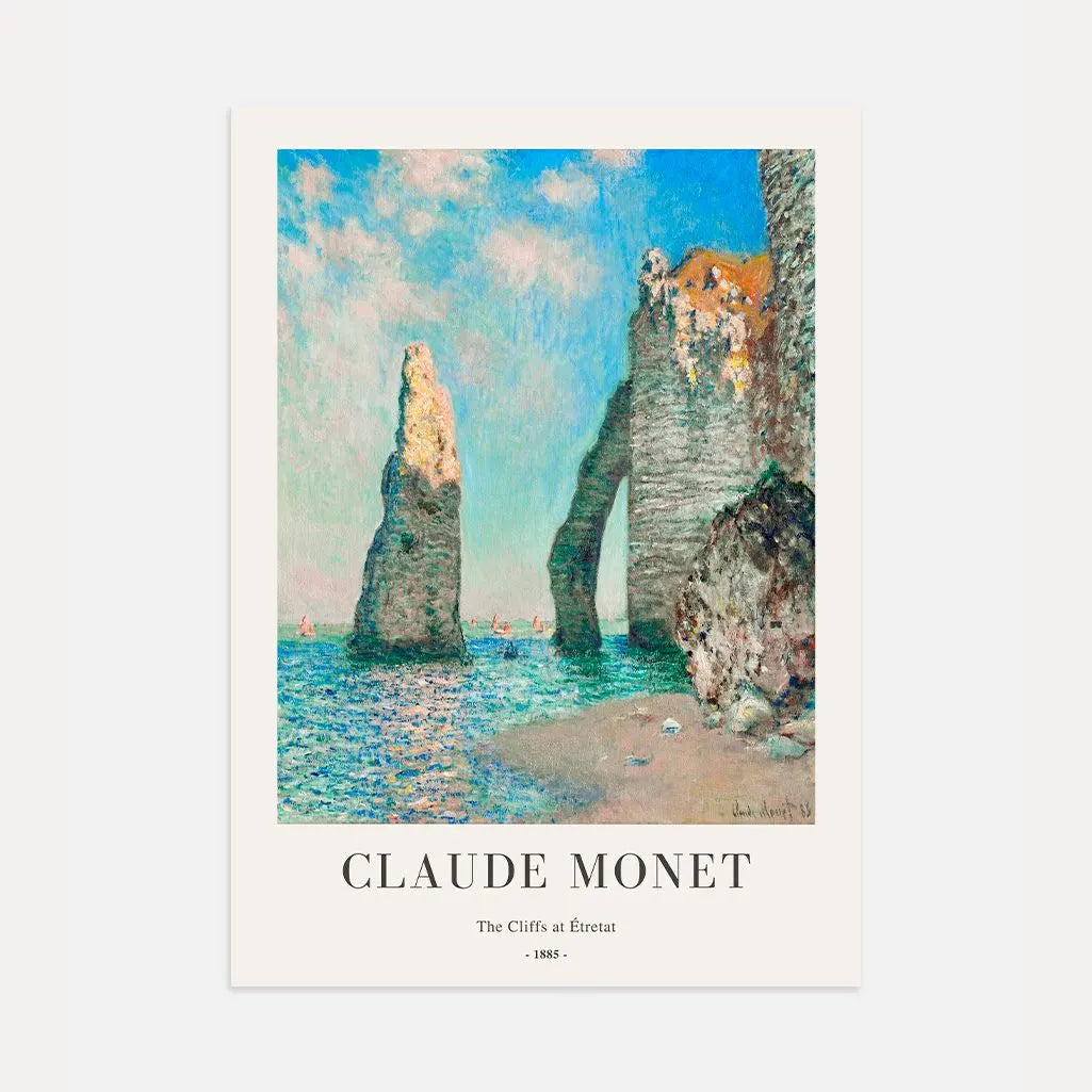 Claude Monet Poster – Klippen von Étretat