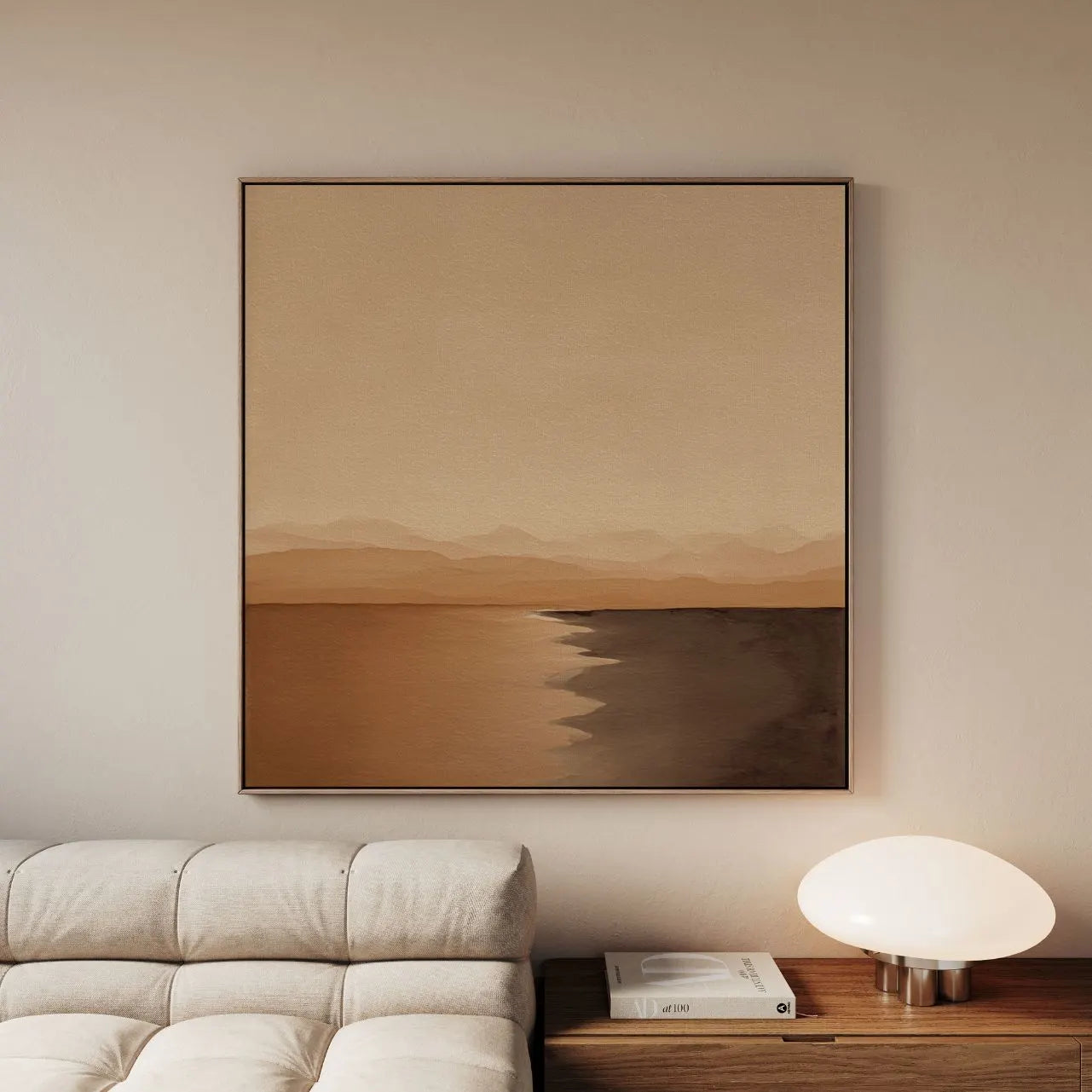 Toile encadrée – Horizon du silence
