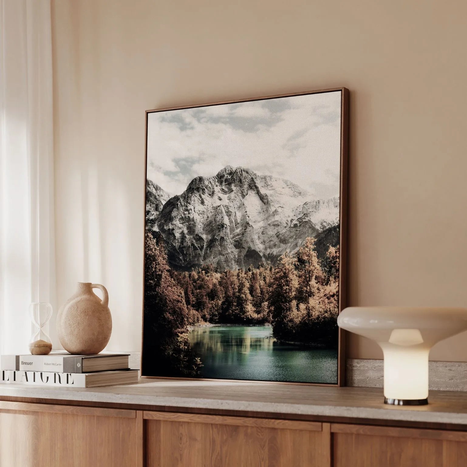 Toile encadrée - Force de la montagne