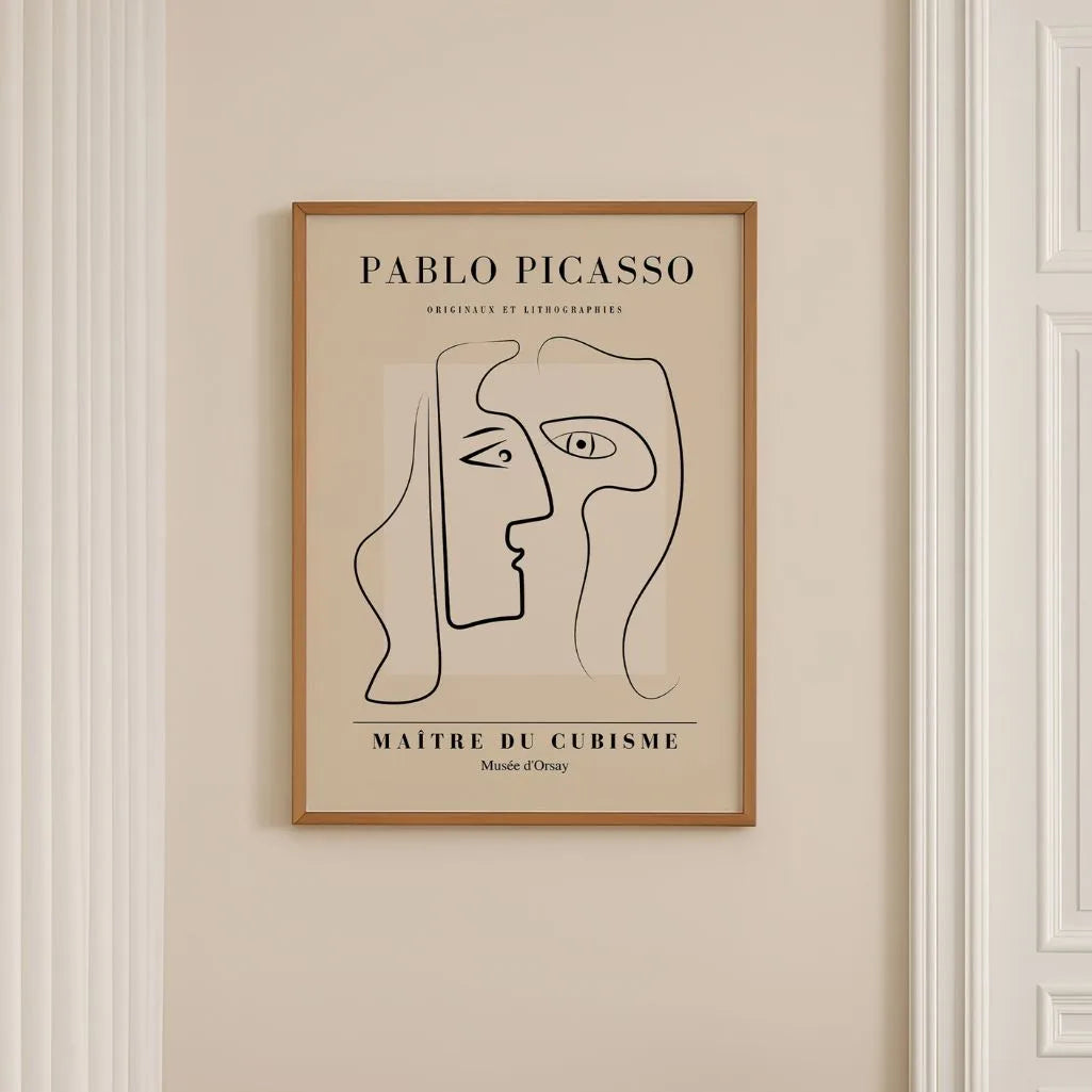 Picasso-Inspired Soul Dialogue Poster