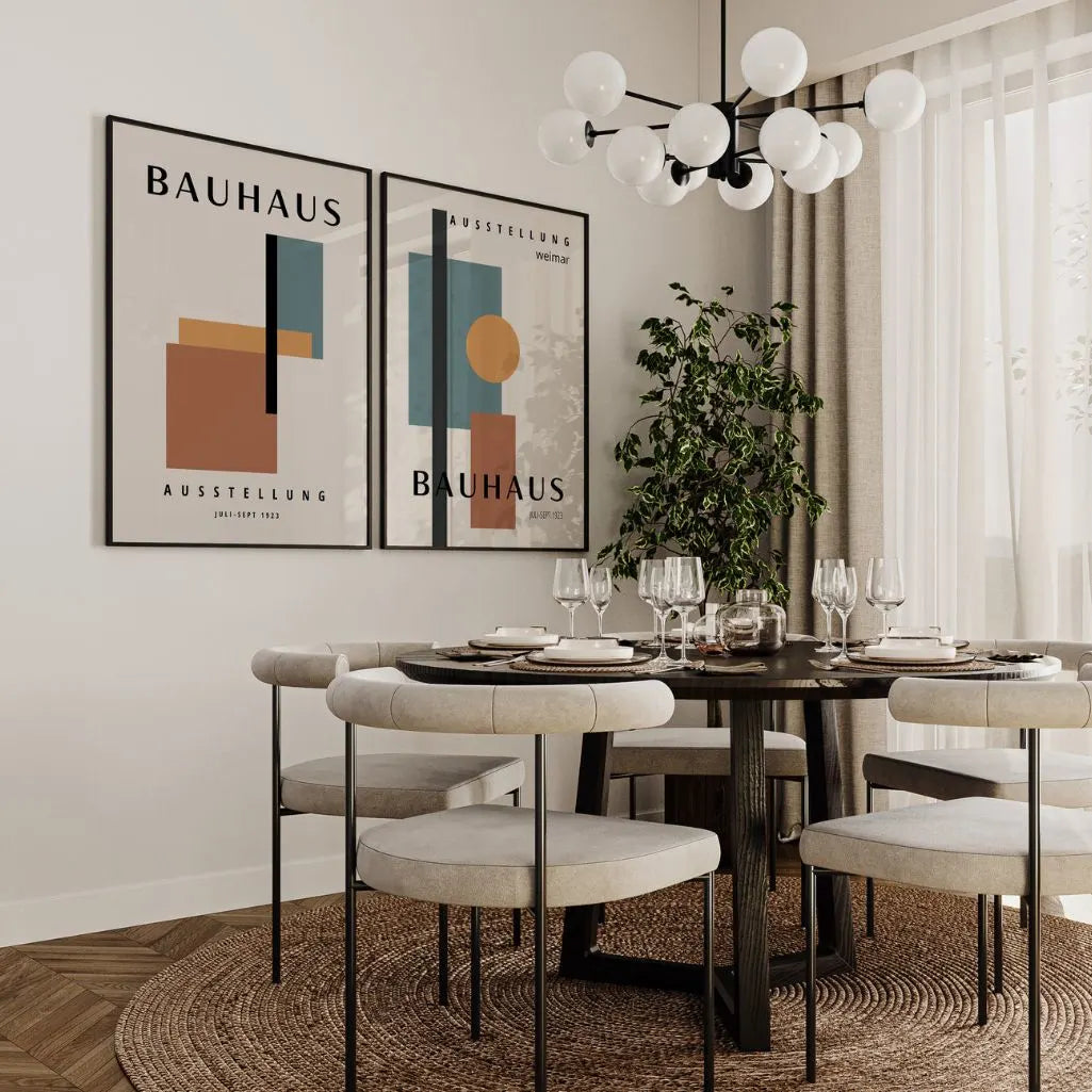 Bauhaus Farbformen – 2er Poster-Set