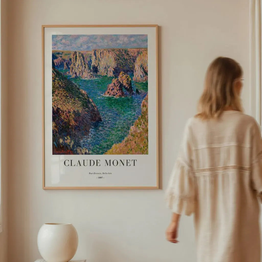 Claude Monet – Port-Domois, Belle-Île (1887) Affiche