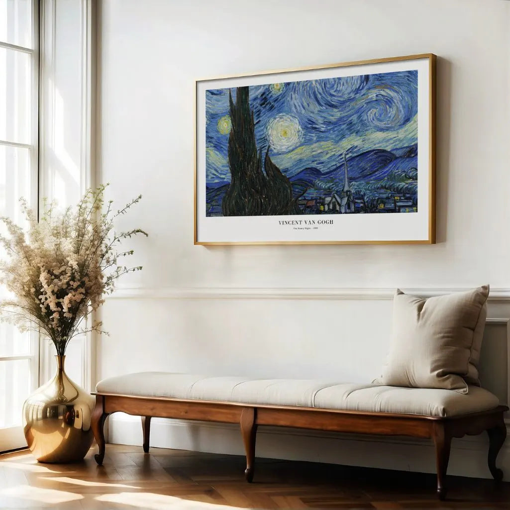 Vincent van Gogh Poster – Sternennacht, 1889 (Querformat)