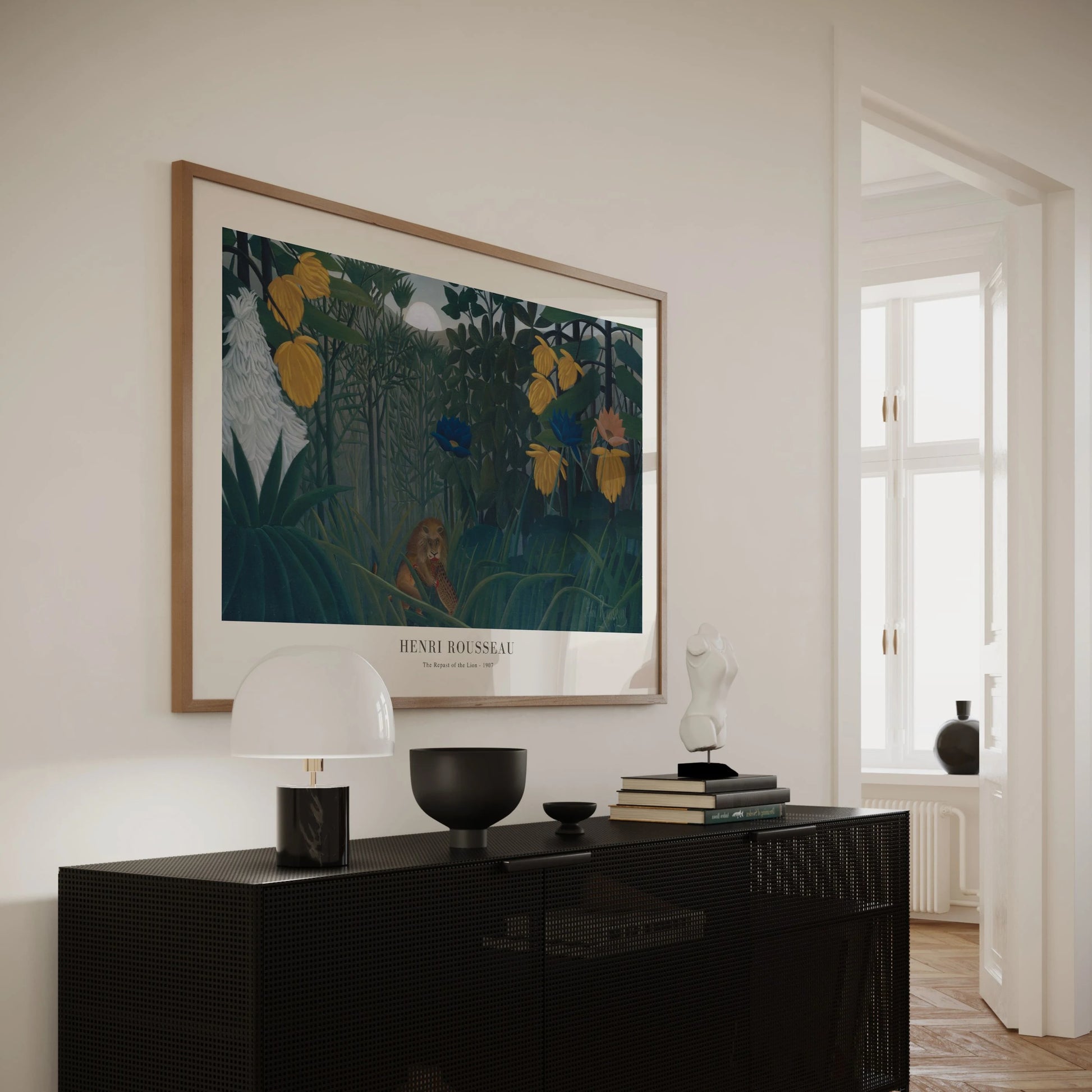 Henri Rousseau Repast of the Lion Poster